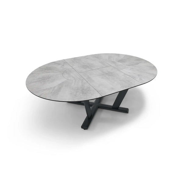 57 Inch Round - 80 Inch Oval Extension Dining Table - The Great Escape