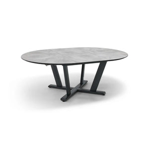 57 Inch Round - 80 Inch Oval Extension Dining Table - The Great Escape