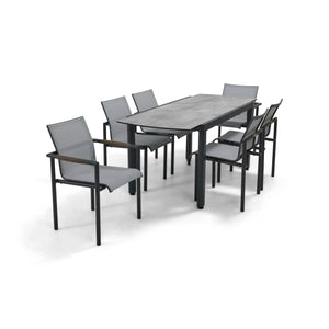 Mesa 7 Piece Extension Rect. Dining Group - The Great Escape