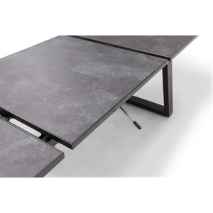 41x81-119 Inch Extension HPL Slate Grey Dining Table - The Great Escape