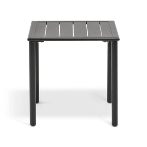 Capri 22" Square Black End Table - The Great Escape