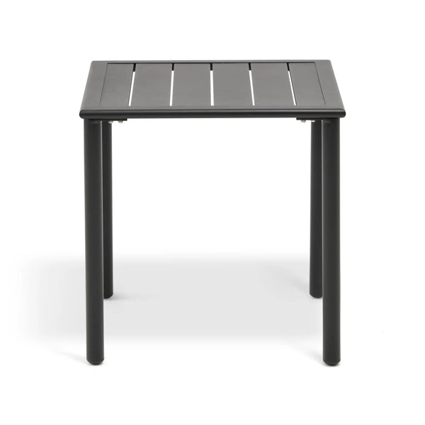 Capri 22" Square Black End Table - The Great Escape
