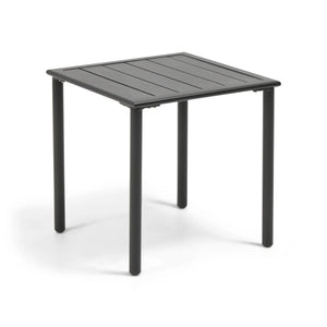Capri 22" Square Black End Table - The Great Escape
