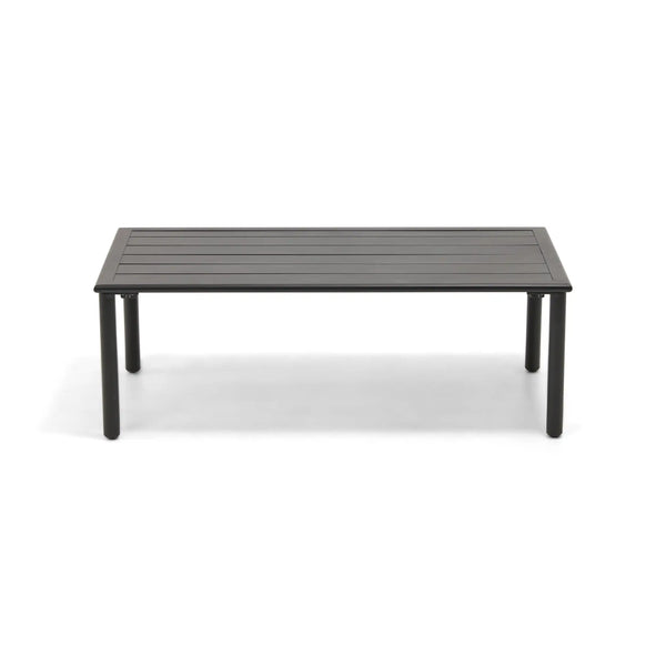 Capri 22"x42" Rectangle Black Coffee Table - The Great Escape