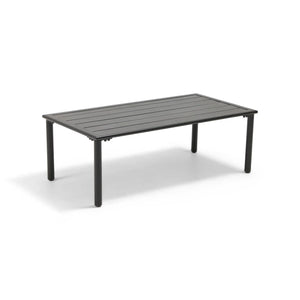 Capri 22"x42" Rectangle Black Coffee Table - The Great Escape