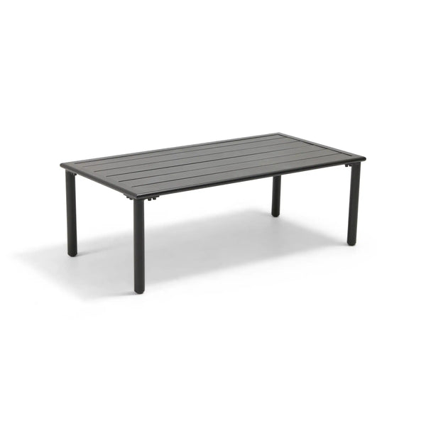 Capri 22"x42" Rectangle Black Coffee Table - The Great Escape