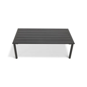 Capri 22"x42" Rectangle Black Coffee Table - The Great Escape