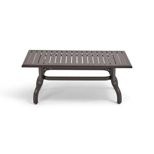 26x48 Inch Rectangle Scoria Farnham Slat Coffee Table - The Great Escape