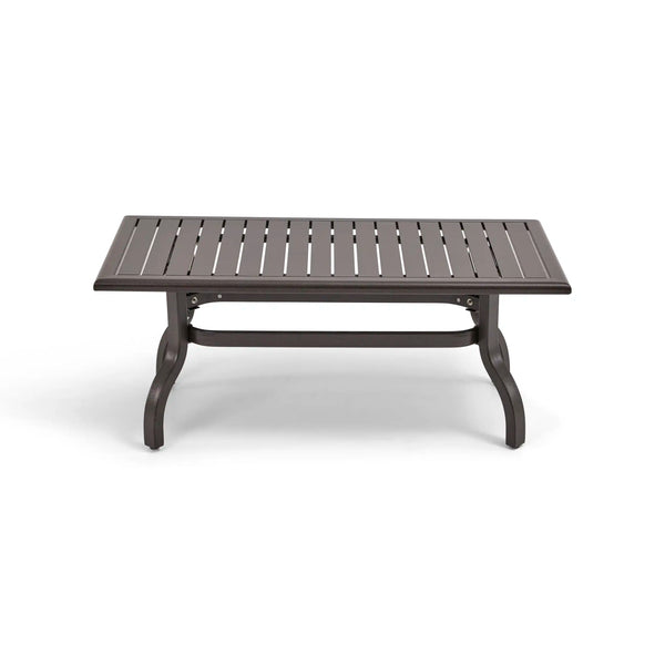 26x48 Inch Rectangle Scoria Farnham Slat Coffee Table - The Great Escape