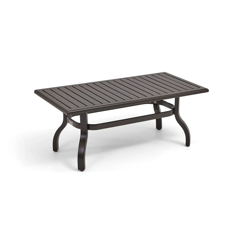 26x48 Inch Rectangle Scoria Farnham Slat Coffee Table - The Great Escape