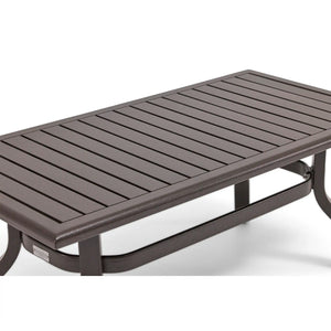 26x48 Inch Rectangle Scoria Farnham Slat Coffee Table - The Great Escape