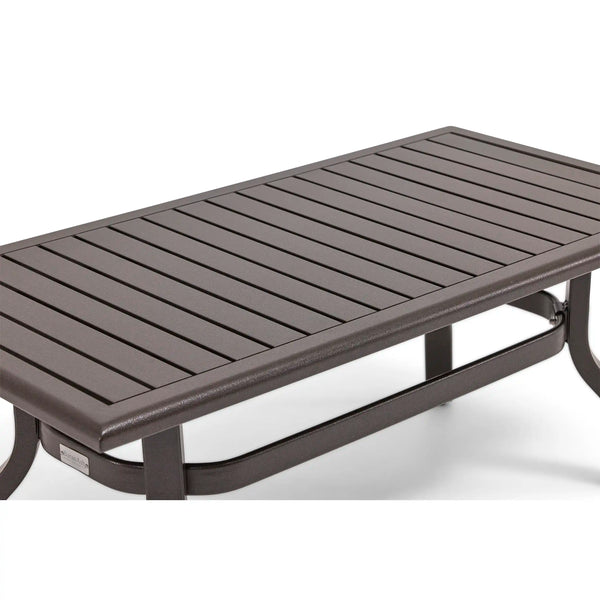 26x48 Inch Rectangle Scoria Farnham Slat Coffee Table - The Great Escape