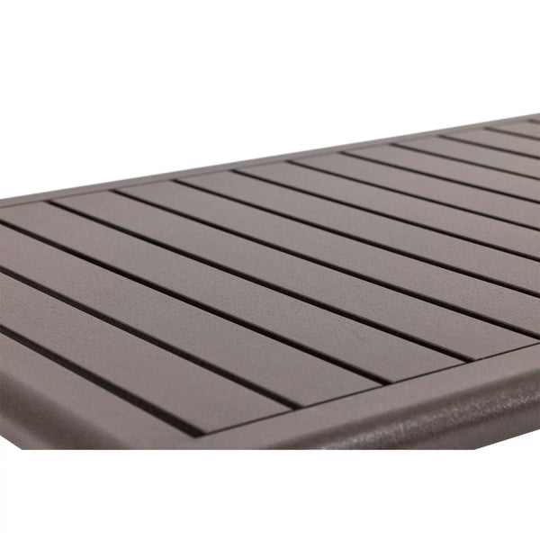26x48 Inch Rectangle Scoria Farnham Slat Coffee Table - The Great Escape