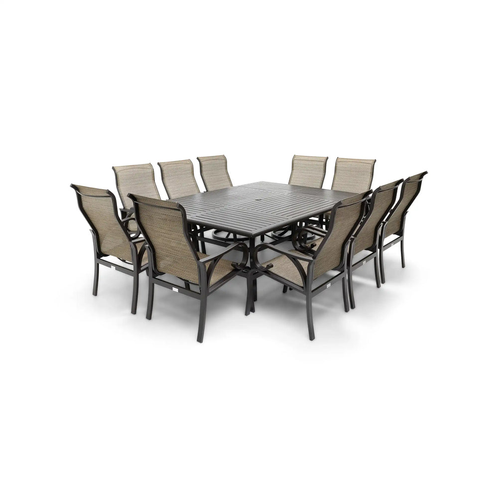 Aberdeen 11 Piece Dining Group W/ 60"x84" Rect. Table - The Great Escape
