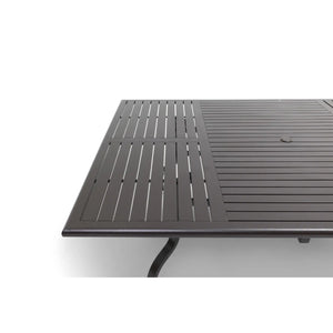 60"x84" Rectangle Scoria Farnham Slat Dining Table - The Great Escape