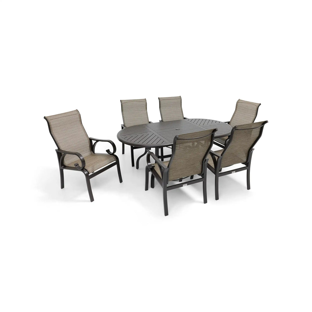 Aberdeen 7 Piece Oval Dining Group - The Great Escape