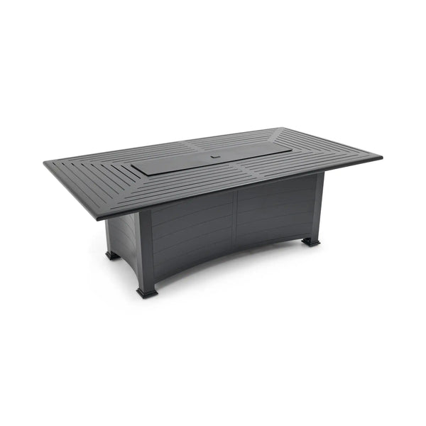 44"x84" Black Fire Dining Table W/ Lid - The Great Escape