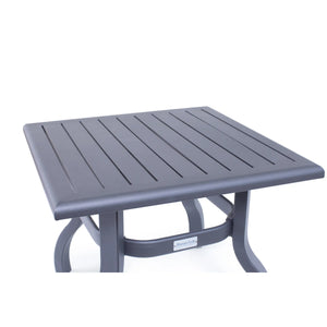 23" Graphite Square Side Table - The Great Escape