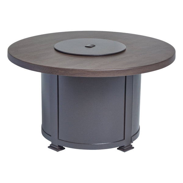 42" Scoria Erie Etch Fire Table W/ Lid - The Great Escape