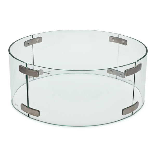 20" Round Baran Ash Glass Wind Guard - The Great Escape