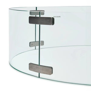 20" Round Baran Ash Glass Wind Guard - The Great Escape