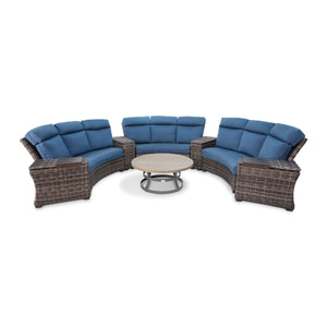 Grey Kampala 8 Piece Curved Sectional Chat Group - The Great Escape