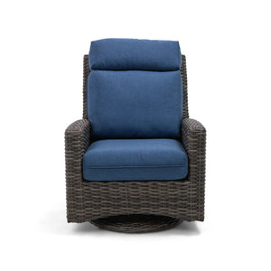 Grey Kampala Lifeguard Lapis Indigo Swivel Glider - The Great Escape