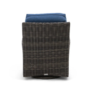 Grey Kampala Lifeguard Lapis Indigo Swivel Glider - The Great Escape