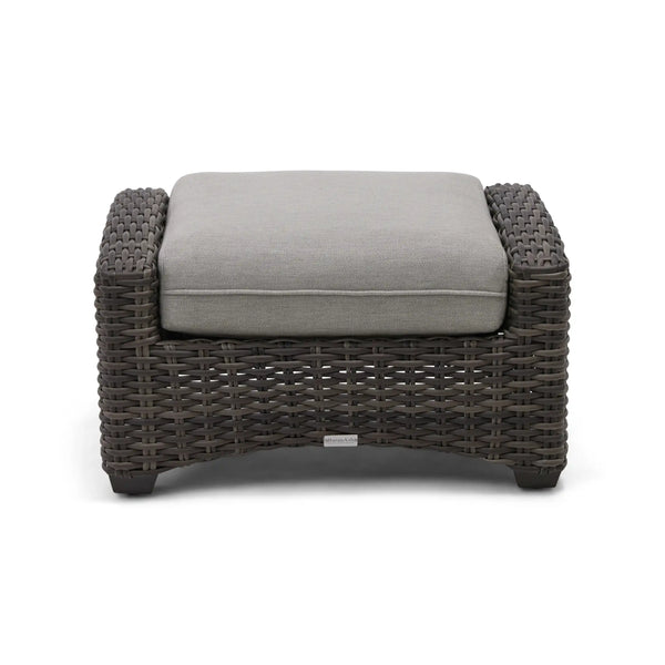 Grey Kampala Makar Oyster Ottoman - The Great Escape