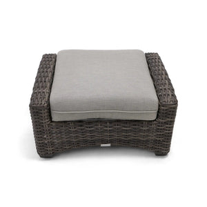 Grey Kampala Makar Oyster Ottoman - The Great Escape