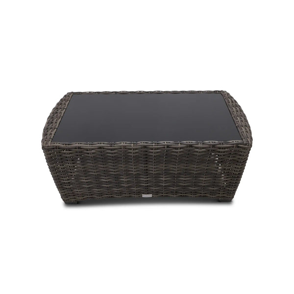 Kampala Grey 26x48 Inch Rectangle Coffee Table With Print Glass - The Great Escape