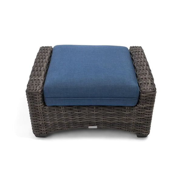 Grey Kampala Lifeguard Lapis Indigo Ottoman - The Great Escape