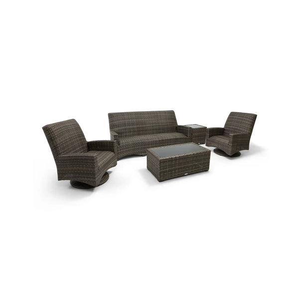 Grey Kampala 5 Piece QDF Sofa Chat Group - The Great Escape