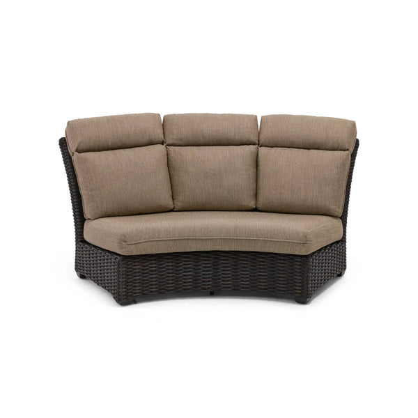 Kampala Mirage Latte Cushion Crescent Sofa - The Great Escape