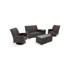 Kampala 5 Piece QDF Loveseat Chat Group - The Great Escape
