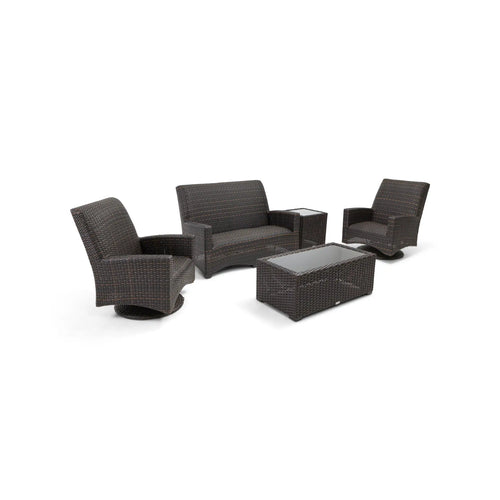 Kampala 5 Piece QDF Loveseat Chat Group - The Great Escape