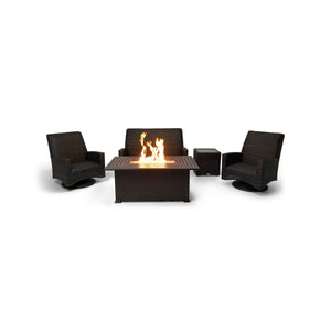 Kampala 5 Piece QDF Loveseat Firepit Chat Group - The Great Escape