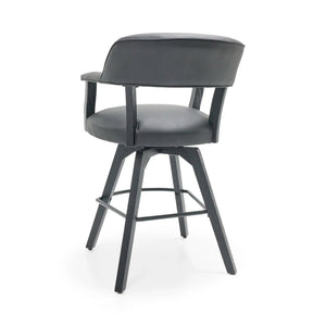 Rowan Cushioned Swivel Deluxe 30" Barstool - The Great Escape