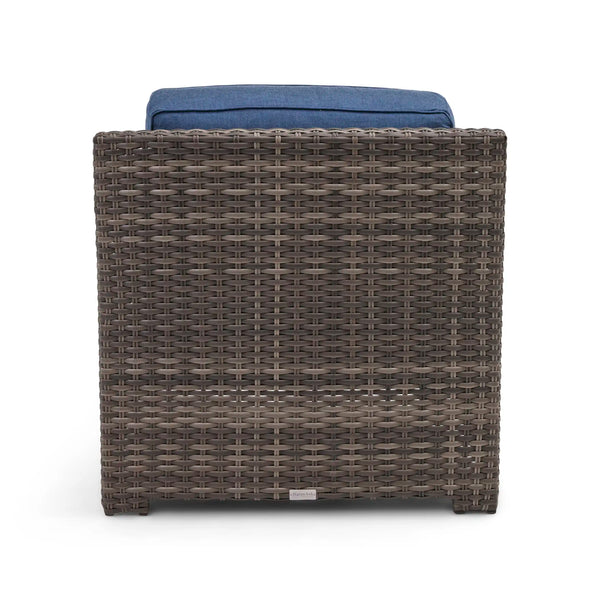 St. Kitts Grey Cushioned Lounge Chair Lifeguard Lapis Indigo - The Great Escape