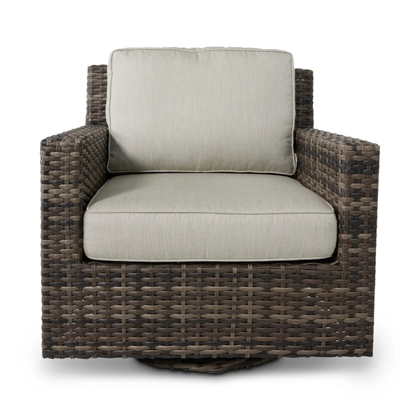 St. Kitts Grey Swivel Glider - The Great Escape