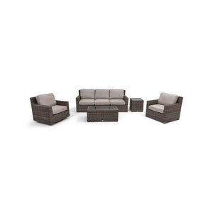 St. Kitts 5 Piece Sofa Chat Group Makar Oyster - The Great Escape