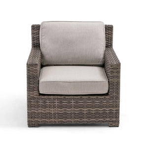  St. Kitts Grey Cushioned Lounge Chair Makar Oyster - The Great Escape