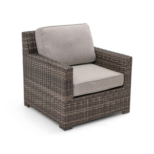 St. Kitts Grey Cushioned Lounge Chair Makar Oyster - The Great Escape