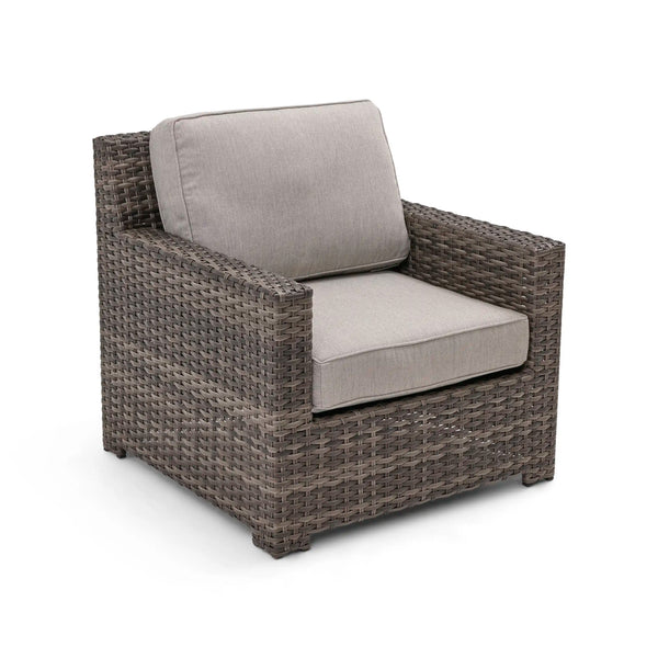 St. Kitts Grey Cushioned Lounge Chair Makar Oyster - The Great Escape
