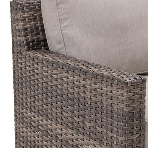 St. Kitts Grey Cushioned Lounge Chair Makar Oyster - The Great Escape
