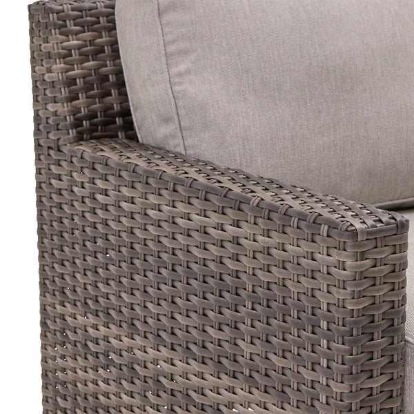 St. Kitts Grey Cushioned Lounge Chair Makar Oyster - The Great Escape