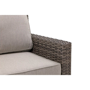 St. Kitts Grey Cushioned Lounge Chair Makar Oyster - The Great Escape