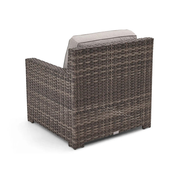 St. Kitts Grey Cushioned Lounge Chair Makar Oyster - The Great Escape