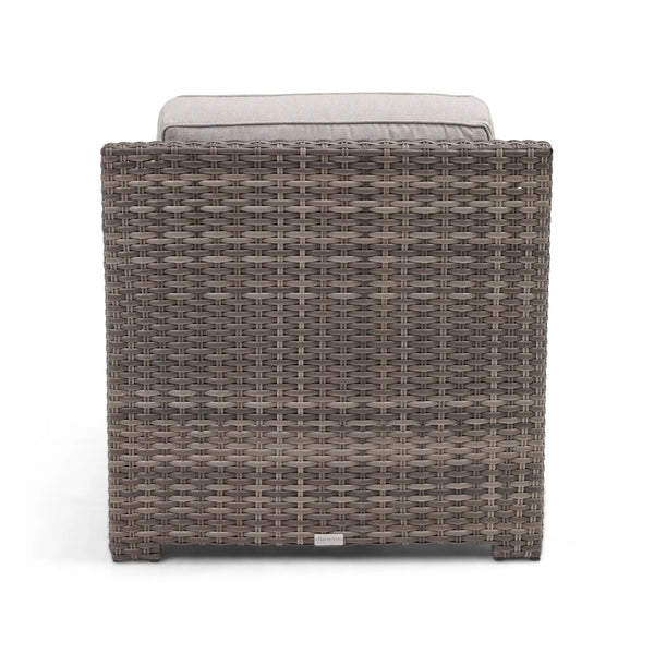 St. Kitts Grey Cushioned Lounge Chair Makar Oyster - The Great Escape