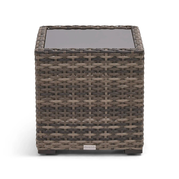 St. Kitts Grey 20 Inch Square End Table - The Great Escape